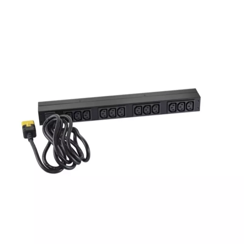 APC NetShelter Basic Rack PDU, 1U, 1PH, 3,7kW 230V 16A arba 3,3kW 208V 16A, x12 C13 lizdų, C20 laidas