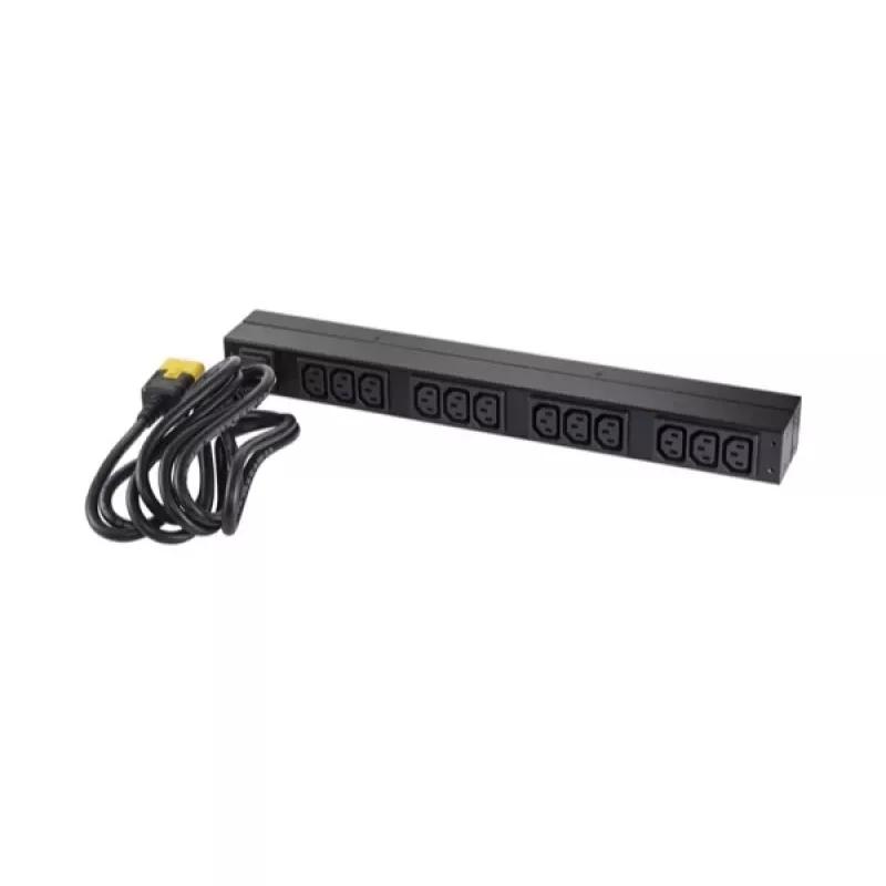 APC NetShelter Basic Rack PDU, 1U, 1PH, 3,7kW 230V 16A arba 3,3kW 208V 16A, x12 C13 lizdų, C20 laidas