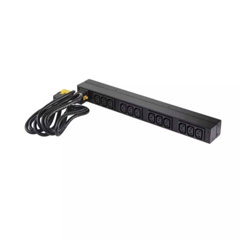 APC NetShelter Basic Rack PDU, 1U, 1PH, 3,7kW 230V 16A arba 3,3kW 208V 16A, x12 C13 lizdų, C20 laidas