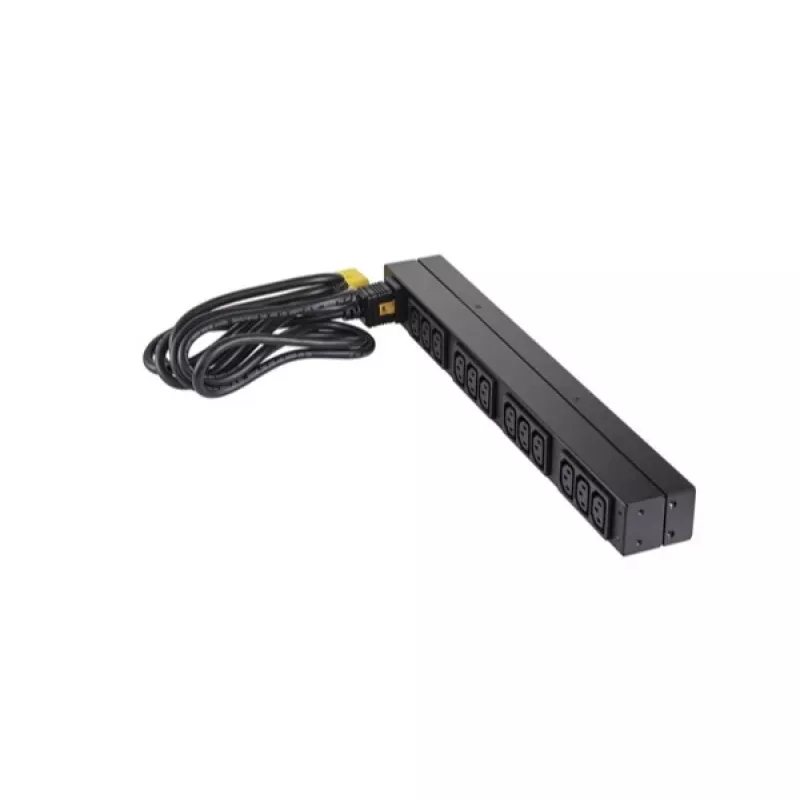 APC NetShelter Basic Rack PDU, 1U, 1PH, 3,7kW 230V 16A arba 3,3kW 208V 16A, x12 C13 lizdų, C20 laidas