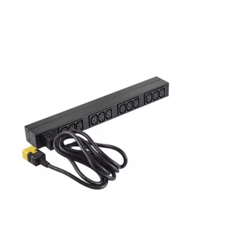 APC NetShelter Basic Rack PDU, 1U, 1PH, 3,7kW 230V 16A arba 3,3kW 208V 16A, x12 C13 lizdų, C20 laidas