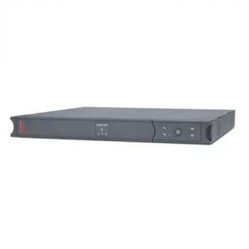APC Smart-UPS SC 450VA 230V - 1U stelažinis/bokštinis, linijinis-interaktyvus, 0,45 kVA, 280 W, sinusinis, 151 V, 302 V