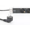 DIGITUS 1U Aliuminis PDU, rackmountable rated power: 16A, 4000W, 250VAC 50/60Hz, 8x safety outlets