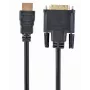 GEMBIRD HDMI į DVI laidas, kištukas-kištukas, su paauksuotomis jungtimis, 2,0 m, didmeninė pakuotė