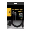 GEMBIRD HDMI į DVI laidas, kištukas-kištukas, su paauksuotomis jungtimis, 2,0 m, didmeninė pakuotė