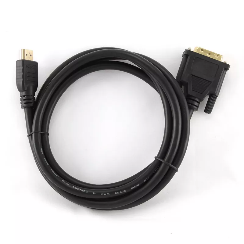 GEMBIRD HDMI į DVI laidas, kištukas-kištukas, su paauksuotomis jungtimis, 2,0 m, didmeninė pakuotė