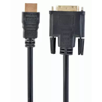 HDMI į DVI-D kabelis GEMBIRD CC-HDMI-DVI-10 3 m, juodas, kištukas-kištukas, paauksuoti kontaktai