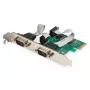 DIGITUS Serial I/O, 2 prievadų, Pci-e papildoma kortelė 2 X DB9 V lizdo laikiklis + LP laikikliai MCS9901 mikroschemų rinkinys