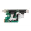 DIGITUS Serial I/O, 2 prievadų, Pci-e papildoma kortelė 2 X DB9 V lizdo laikiklis + LP laikikliai MCS9901 mikroschemų rinkinys
