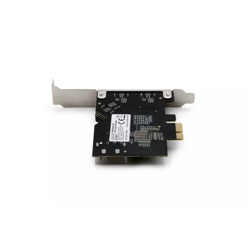DIGITUS IEEE 1394b sąsajos plokštė, PCIe 3 prievadų, 2 išoriniai 9 kontaktų + 1 vidinis 9 kontaktų