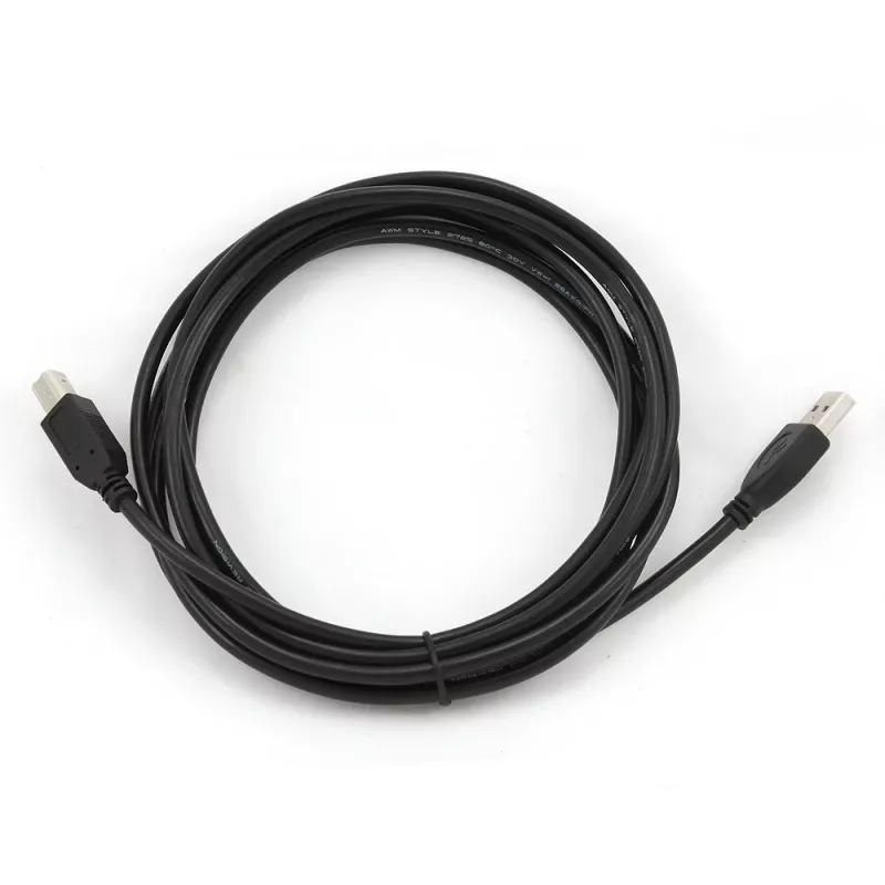 GEMBIRD USB 2.0 A-laidas B-laidas 3 m (10 pėdų) - Juodas / Biri pakuotė (ccp-USB2-ambm-10)