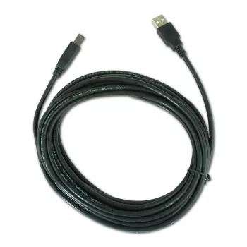 USB laidas, Gembird 4,5 m USB 2.0 A/B M, juodas, kištukas/kištukas