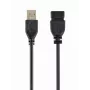 GEMBIRD USB 2.0 Type-A į USB Type-A prailginimo kabelis (AM/AF), 1 m - juodas