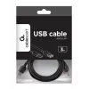 GEMBIRD USB 2.0 Type-A į USB Type-A prailginimo kabelis (AM/AF), 1 m - juodas