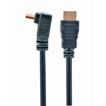 GEMBIRD didelės spartos HDMI laidas su eternetu, 90 laipsnių į viršų lenkta jungtimi, 3 m