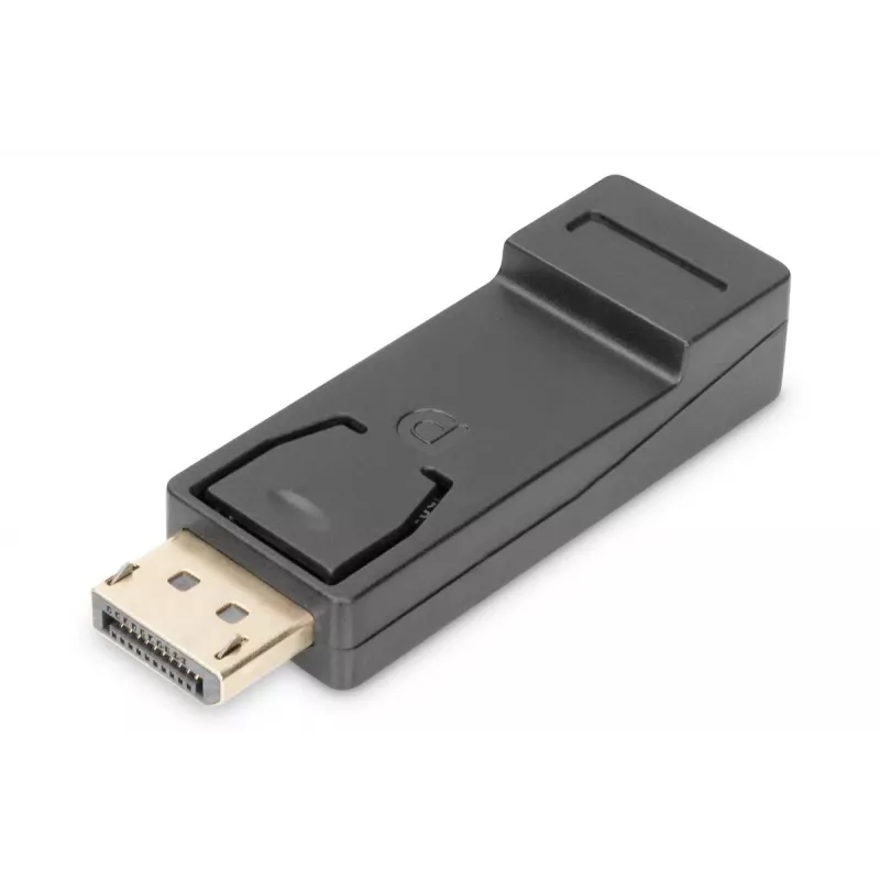 DIGITUS ASSMANN DisplayPort adapteris, DP - HDMI tipo A M/F, su fiksatoriumi, CE, juodas