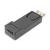 DIGITUS ASSMANN DisplayPort adapteris, DP - HDMI tipo A M/F, su fiksatoriumi, CE, juodas