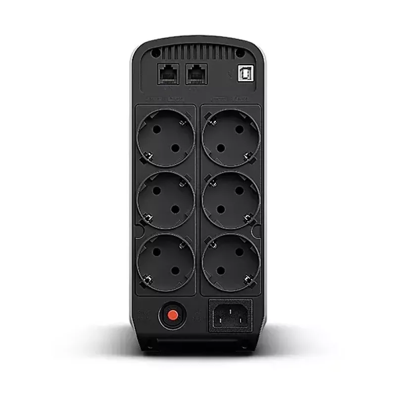Nepertraukiamo maitinimo šaltinis CYBERPOWER CP900EPFCLCD — 0,9 kVA (540 W), 6 AC lizdai, LCD, grynas sinusas, bokštas