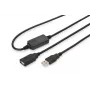 DIGITUS USB 2.0 kartotuvas laidas USB A kištukas / A lizdas 10m (DA-73100-1)