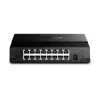 TP-Link 16 prievadų 10/100Mbps darbalaukio jungiklis, nevaldomas, Fast Ethernet (10/100), pilnas dupleksas, montavimas į stelažą, montavimas ant sienos