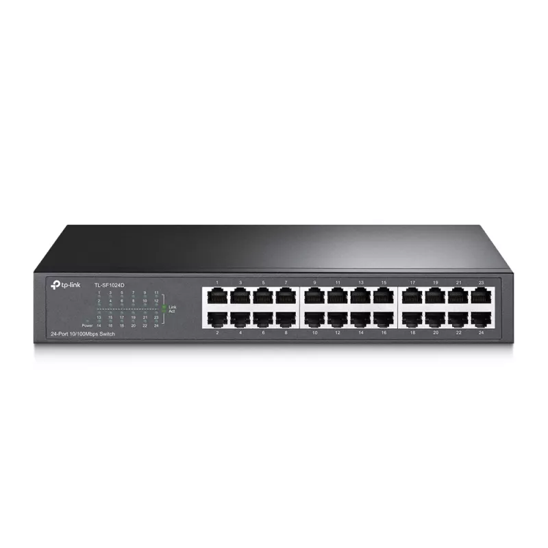 TP-Link TL-SF1024D tinklo jungiklis Nevaldomas Fast Ethernet (10/100) Pilka