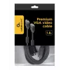 GEMBIRD Premium VGA HD15M/HD15M dvigubai ekranuotas su 2 ferito šerdimis 2,0 m laidas / juodas