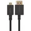 GEMBIRD HDMI laidas HDMI kištukas į mikro D kištuką su paauksuotomis jungtimis 2,0 m juodas