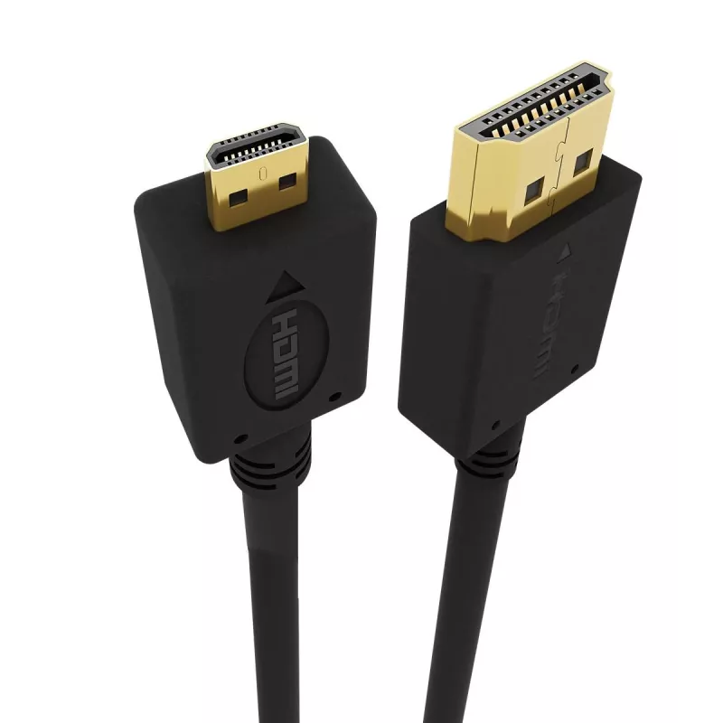 GEMBIRD HDMI laidas HDMI kištukas į mikro D kištuką su paauksuotomis jungtimis 2,0 m juodas