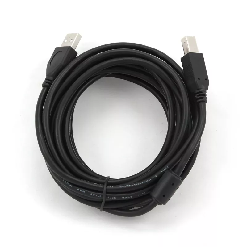 GEMBIRD aukščiausios kokybės USB A-kištuko į B-kištuką laidas 4,5 m – juodas