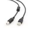 GEMBIRD aukščiausios kokybės USB A-kištuko į B-kištuką laidas 4,5 m – juodas
