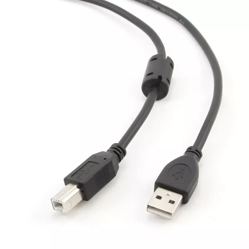 GEMBIRD aukščiausios kokybės USB A-kištuko į B-kištuką laidas 4,5 m – juodas