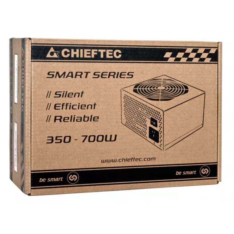 Chieftec Smart GPS-400A8 maitinimo blokas 400 W 20+4 kontaktų ATX ATX juodas