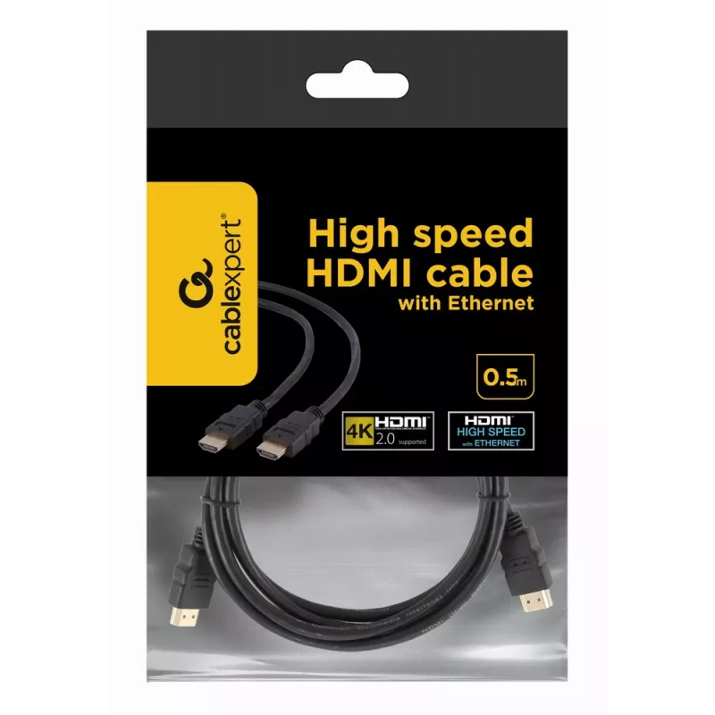 GEMBIRD HDMI v.1.4 laidas, kištukas-kištukas, 0,5 m, biri pakuotė