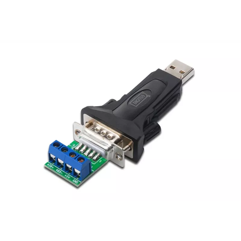 DIGITUS USB 2.0–RS485 keitiklis su USB A laidu 80 cm USB A M / USB A F