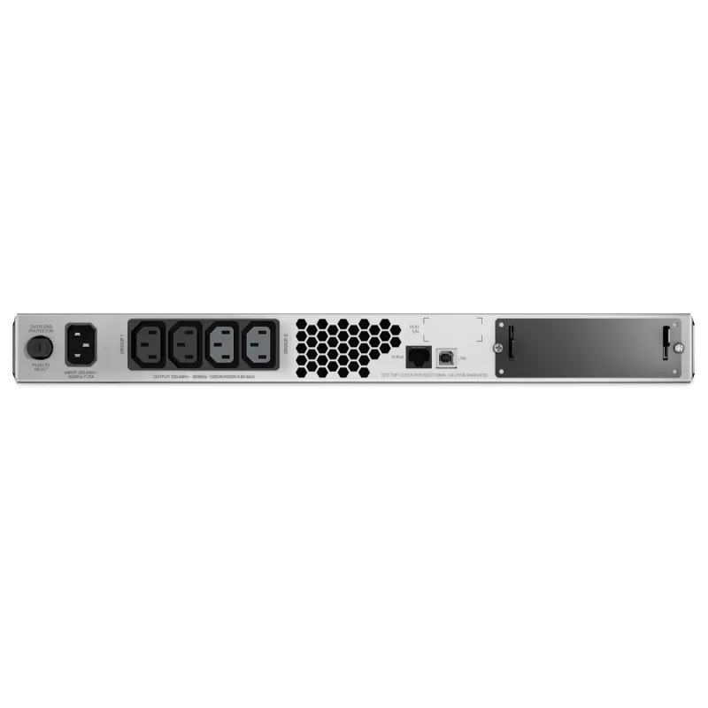 APC Smart-UPS SMT1500RMI1U - 4x C13, USB, stelažinis 1U, 1500VA