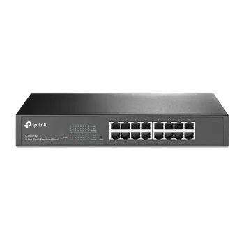 TP-Link 16 prievadų Gigabit Easy Smart tinklo jungiklis, valdomas, L2, Gigabit Ethernet (10/100/1000), montavimas į stelažą, 1U