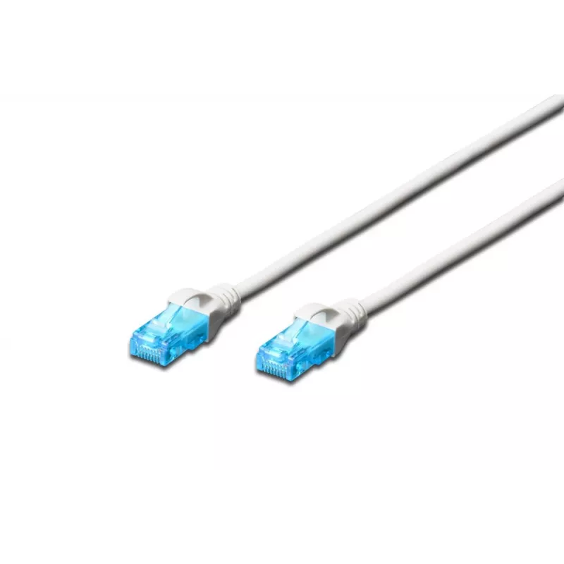 DIGITUS komutacinis kabelis - Cat 5e - U-UTP - Snagless - 3 m - baltas