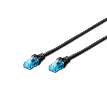 DIGITUS komutacinis kabelis - Cat 5e - U-UTP - Snagless - 5m - juodas