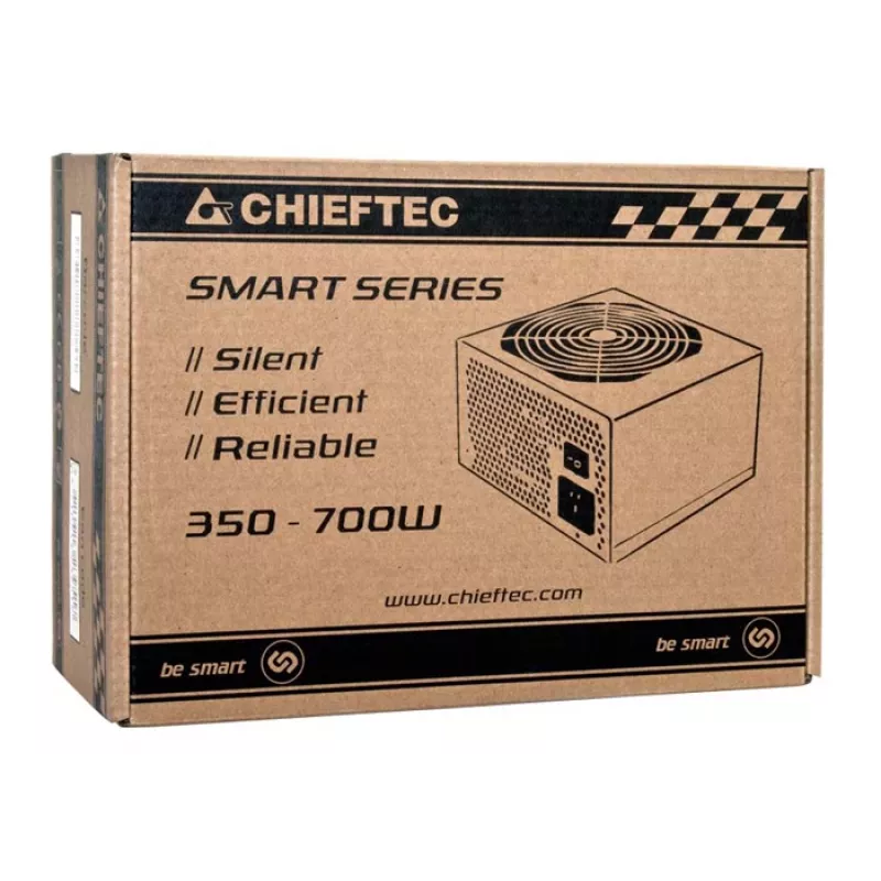 Chieftec Smart GPS-500A8 maitinimo blokas 500 W 20+4 kontaktų ATX ATX juodas