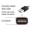 GEMBIRD dvipusis USB 2.0 AM į Micro-USB kabelis, 1 m - juodas