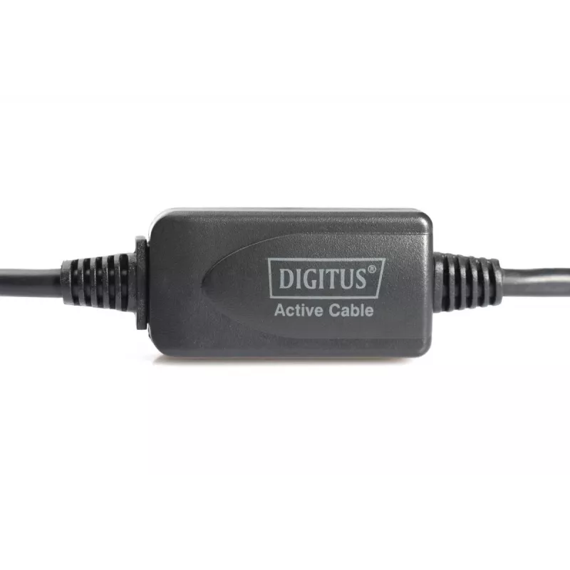 DIGITUS USB 2.0 kartos ilgintuvo laidas USB A (kištukas) / A (lizdas) 15 m (DA-73101)