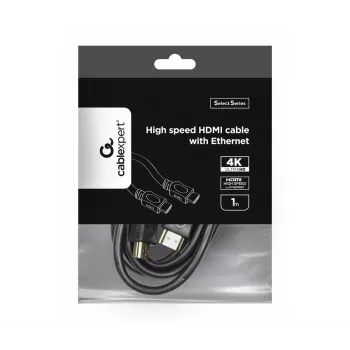 GEMBIRD Didelės spartos HDMI kabelis su Ethernet - Select serija 1m