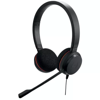 Jabra Evolve 20 MS Stereo, laidinis, biurui/skambučių centrui, 150–7000 Hz, 171 g, ausinės, juodos