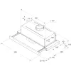 Whirlpool AKR 6390/1 IX Pusiau įmontuojamas (ištraukiamas) Sidabrinis 304 m³/h