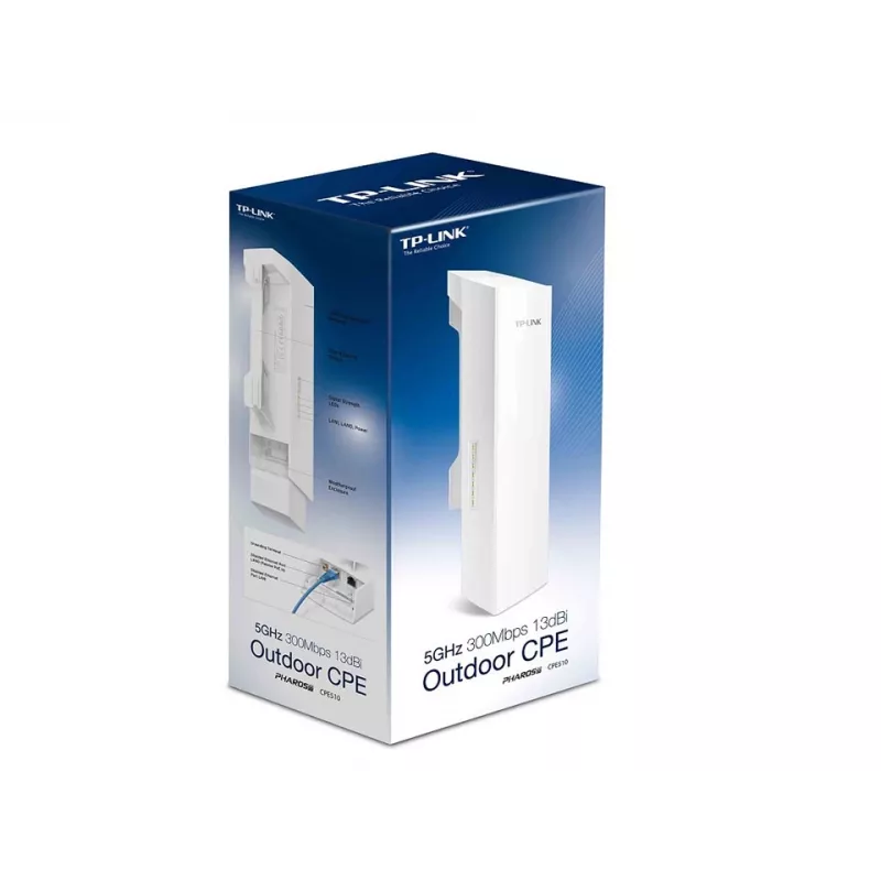 TP-Link 5GHz 300Mbps 13dBi lauko CPE, 5 GHz, 300 Mbit/s, AES, TKIP, WPA, WPA-PSK, WPA2, WPA2-PSK, 10,100 Mbit/s