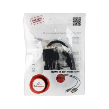 GEMBIRD HDMI į DVI kabelis (vienos jungties) 0,5 m