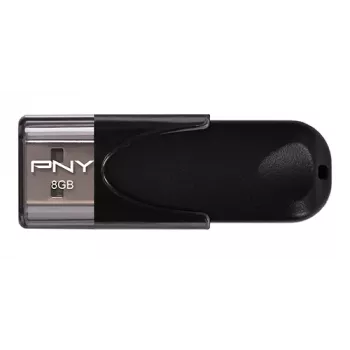 PNY Attache 4 2.0 - 8GB USB atmintukas - USB 2.0 - rašymo greitis 8 MB/s, skaitymo greitis 25 MB/s