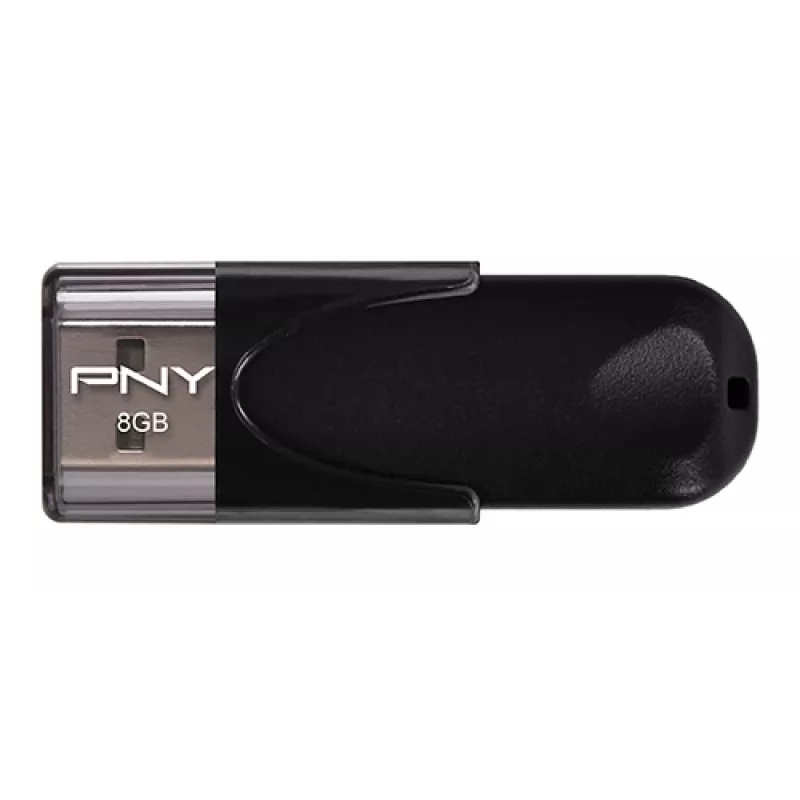 PNY Attache 4 2.0 - 8GB USB atmintukas - USB 2.0 - rašymo greitis 8 MB/s, skaitymo greitis 25 MB/s