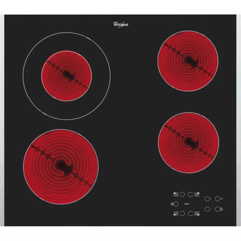 Whirlpool AKT 8130 BA Juoda Built-in Ceramic hob 4 zone(s)