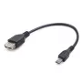 GEMBIRD USB OTG AF to Micro BM laidas 15cm - Juoda